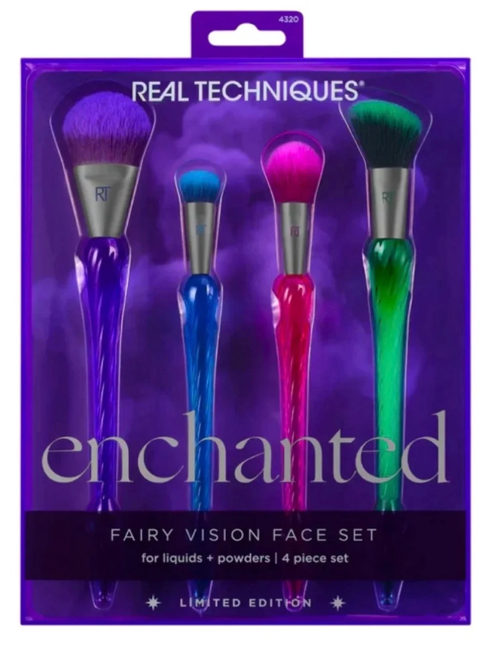 Real Techniques Enchanted Limited Edition Eye Set , Blender,ball Sponge, Face Sé